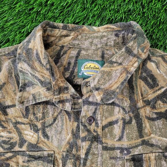Cabelas Camo Jacket L/XL 26x28 Brown Hunting Baggy Rugged - Picture 12 of 14